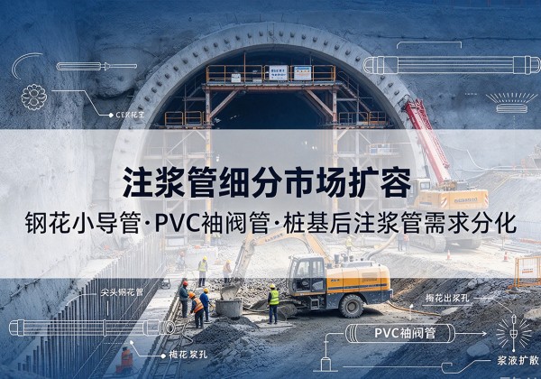 新都注浆管细分市场扩容，隧道钢花小导管、PVC 袖阀管、桩基后注浆管需求分化